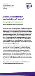 „Gemeinsam effektiv und arbeitszufrieden“